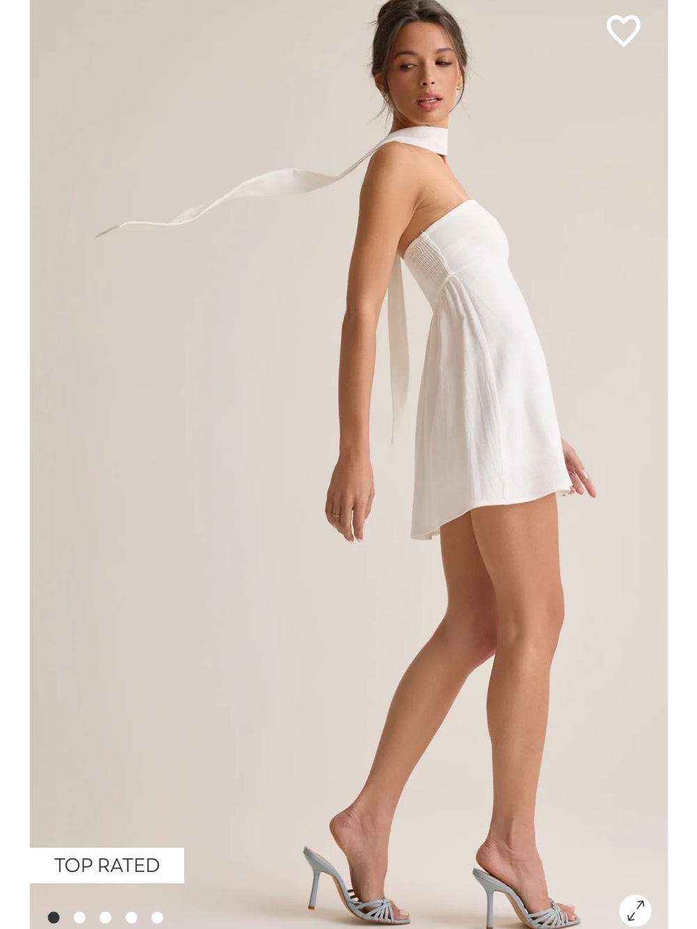 Altar'd State White Strapless Dress